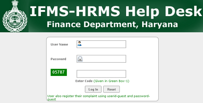 Helpline desk for HRMS Haryana Portal