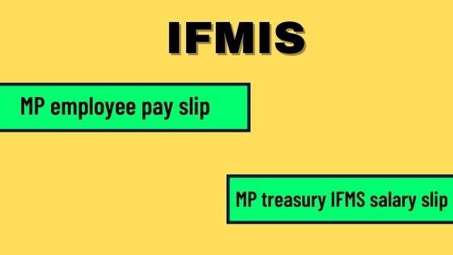 IFMIS MP Employee Salary Slip Details