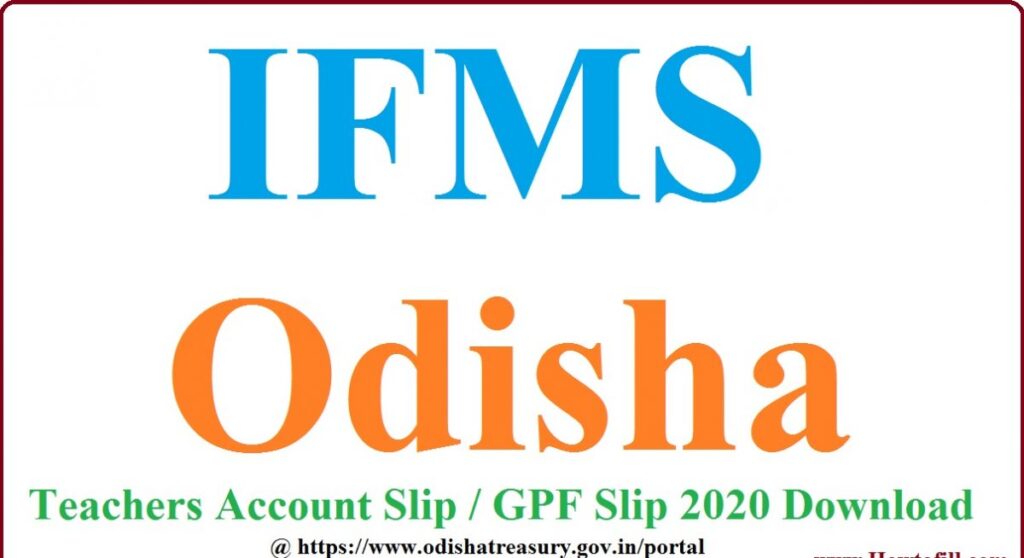 Download IFMS Odisha GPF Slip