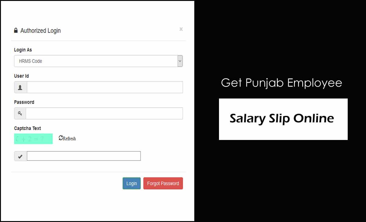 IHRMS Punjab Employee Salary Slip Online Login