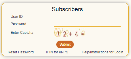 NSDL Subscribers - PRAN Card Login